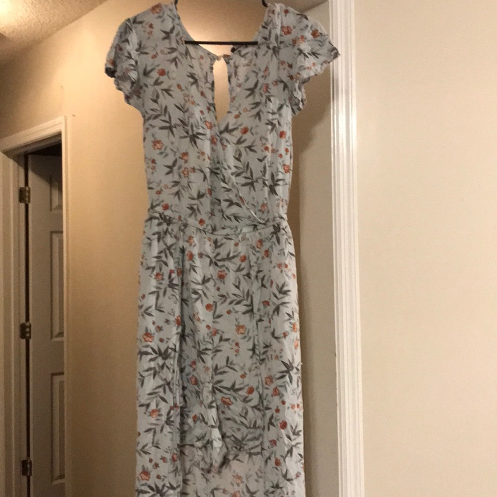 American eagle romper with long skirt in back